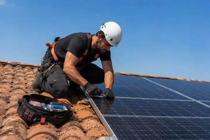 Maintenance et monitoring de panneaux solaires à Amuré