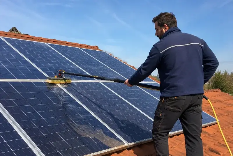 Nettoyage et entretien de panneaux solaires à Amuré