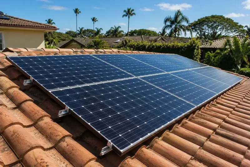 Installation de panneaux solaires à Amuré